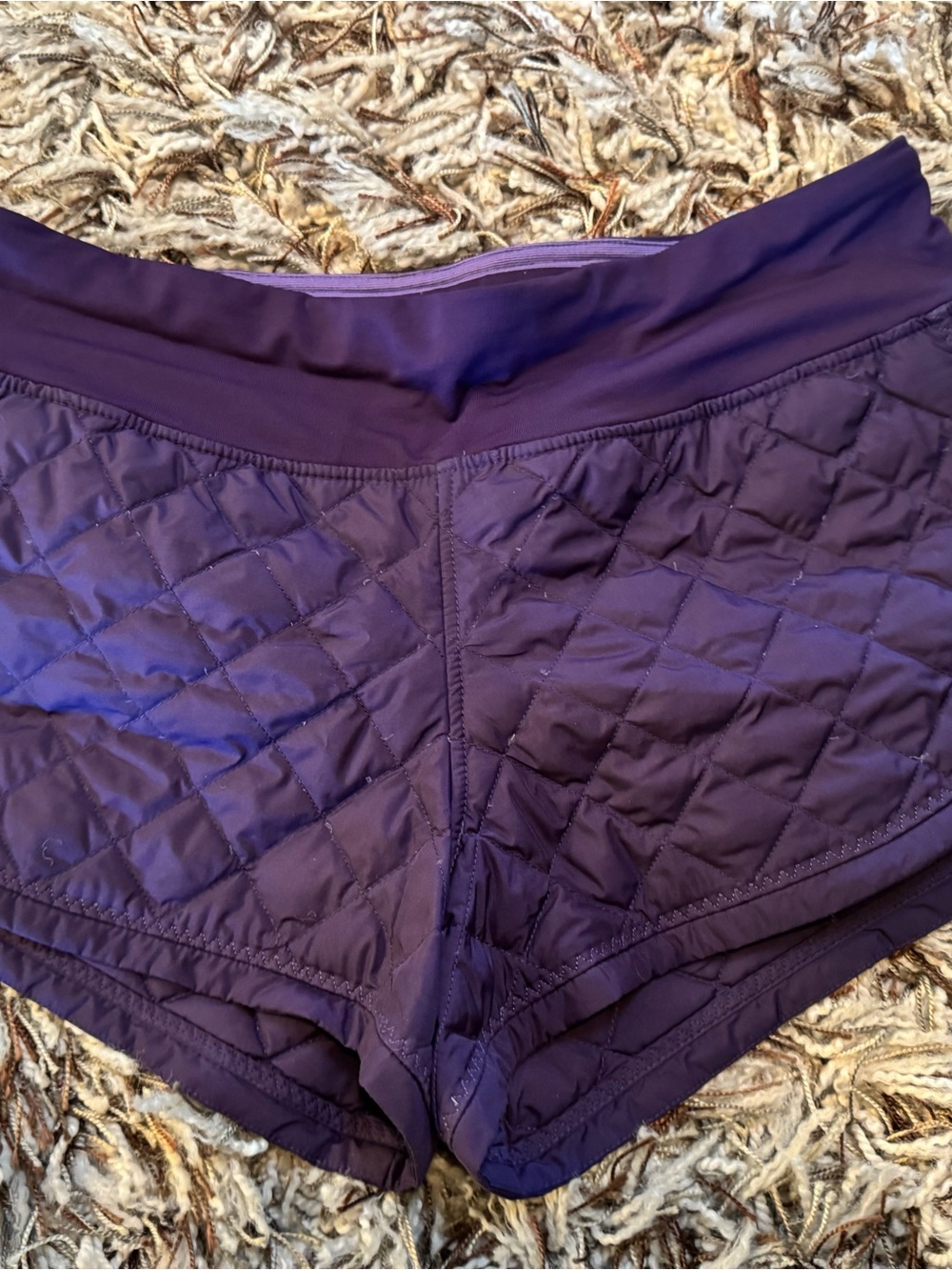 Quilted Purple Lululemon Shorts size 6